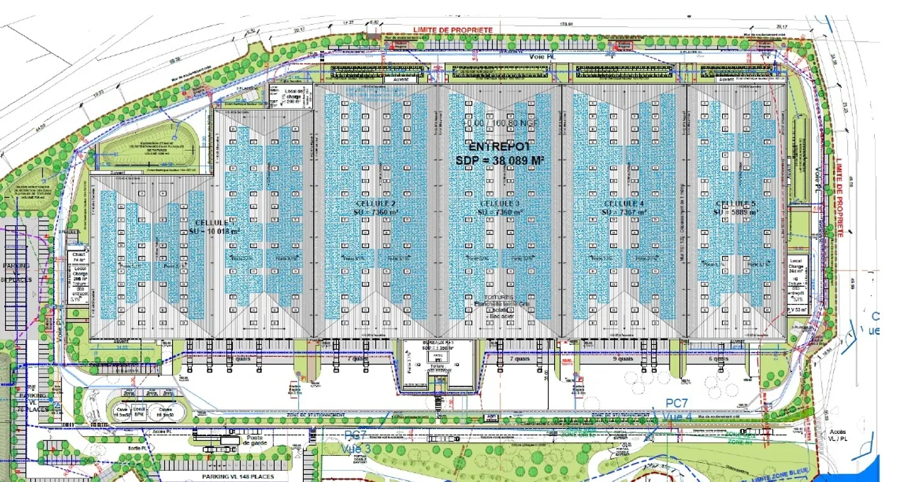 logistics - Entrepôt Logistique À Louer - Plan d'étage - 1