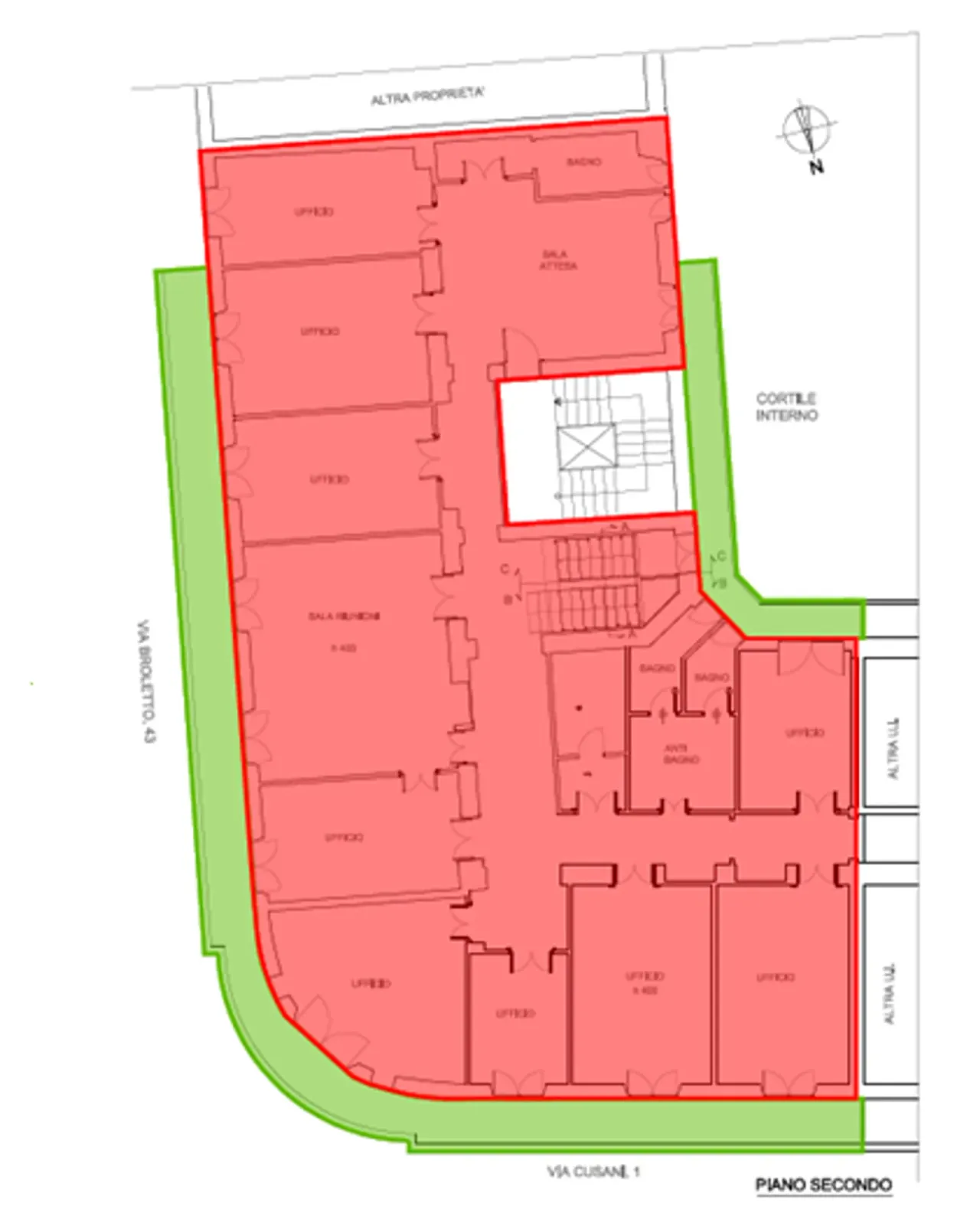 office - Broletto 43 - Uffici - Dils - Planimetria - 1