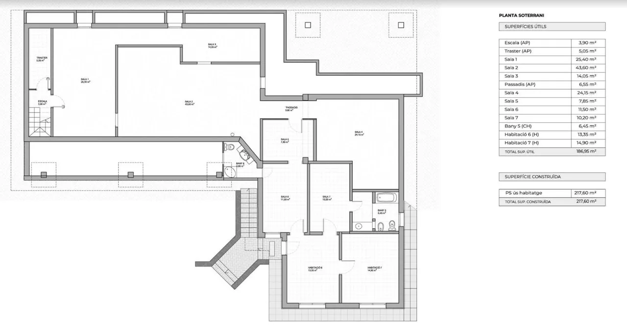 living - Casa / villa de 490m² en venta en El Port de la Selva - Plano del piso - 2
