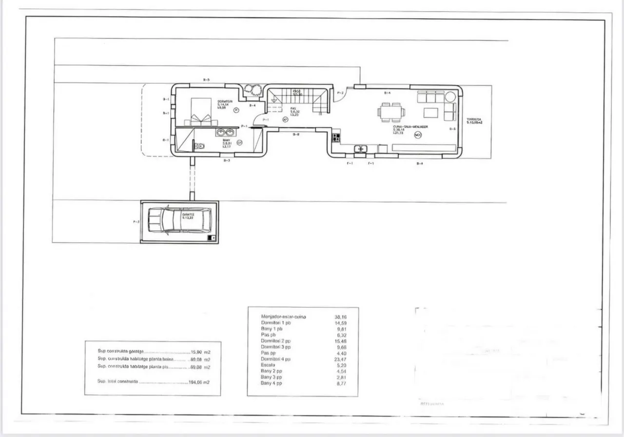 living - Casa / villa de 220m² en venta en Empuriabrava, Costa Brava - Plano del piso - 1
