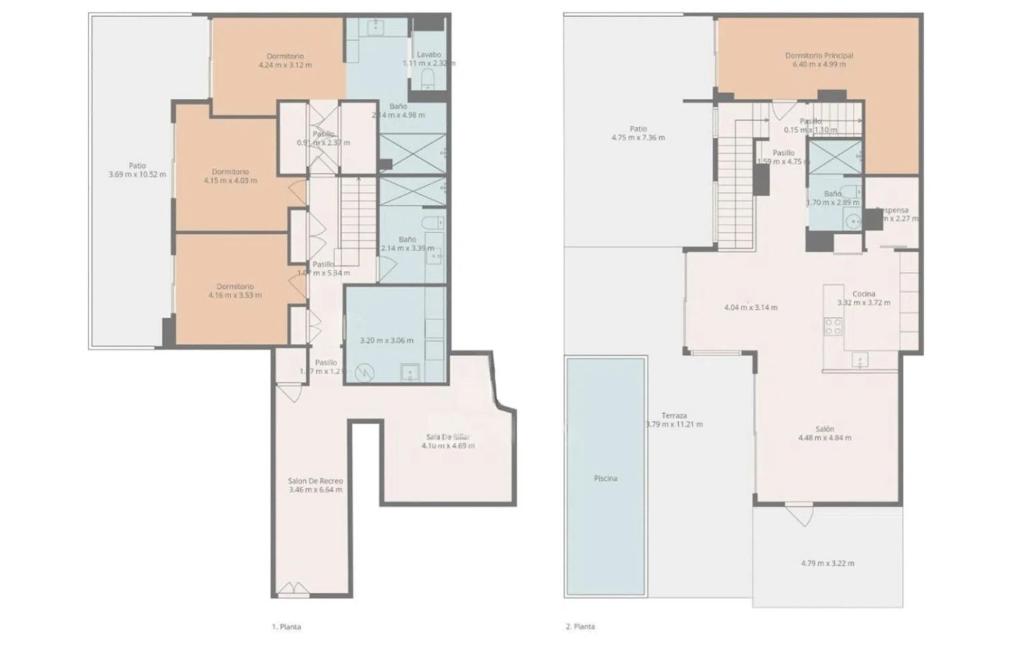 living - 257m² house / villa for sale in Bay of Roses, Costa Brava - Floor Plan thumbnail - 1