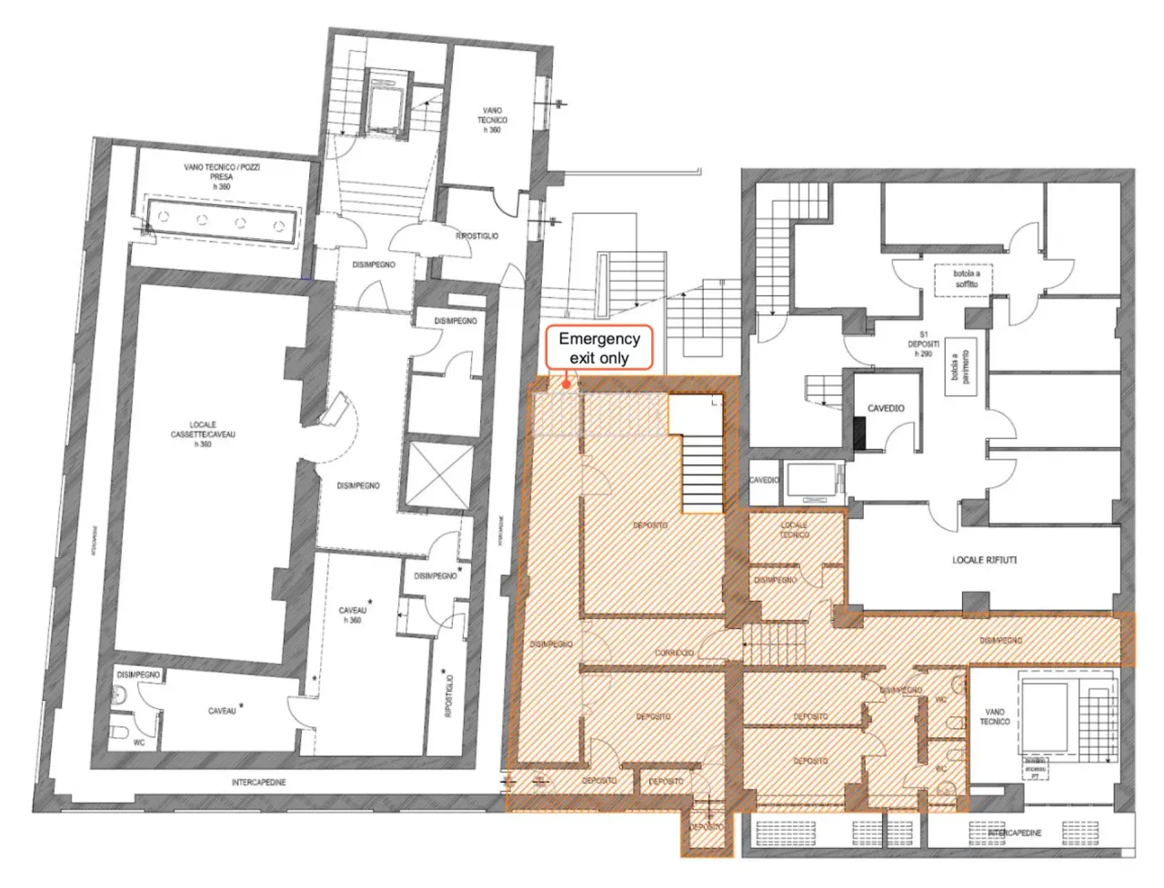 retail - San Fedele 4 - Retail - Dils - Plan d'étage - 3