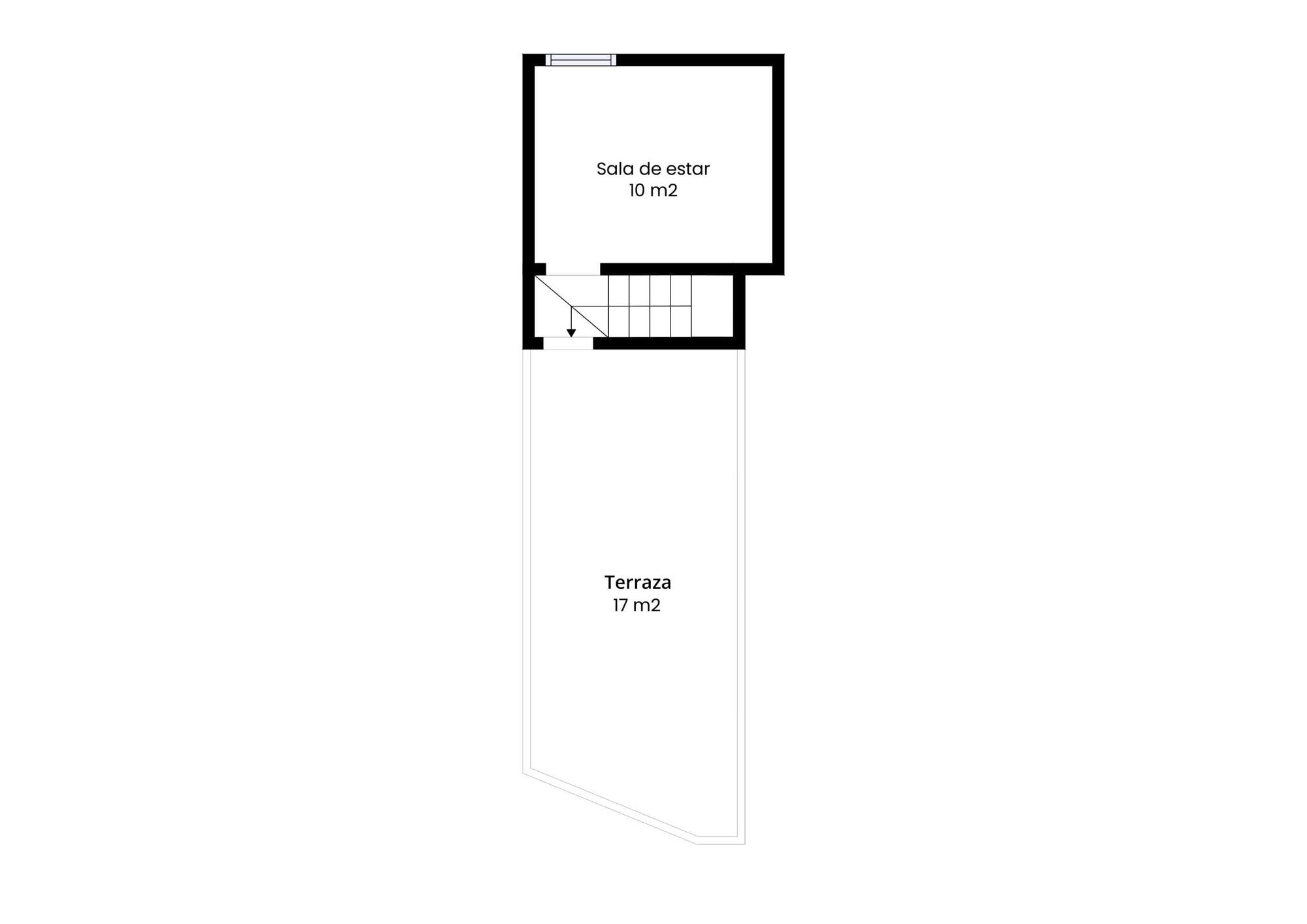 living - Casa / villa de 129m² con 17m² terraza en venta en Sitges Town - Plano del piso thumbnail - 2