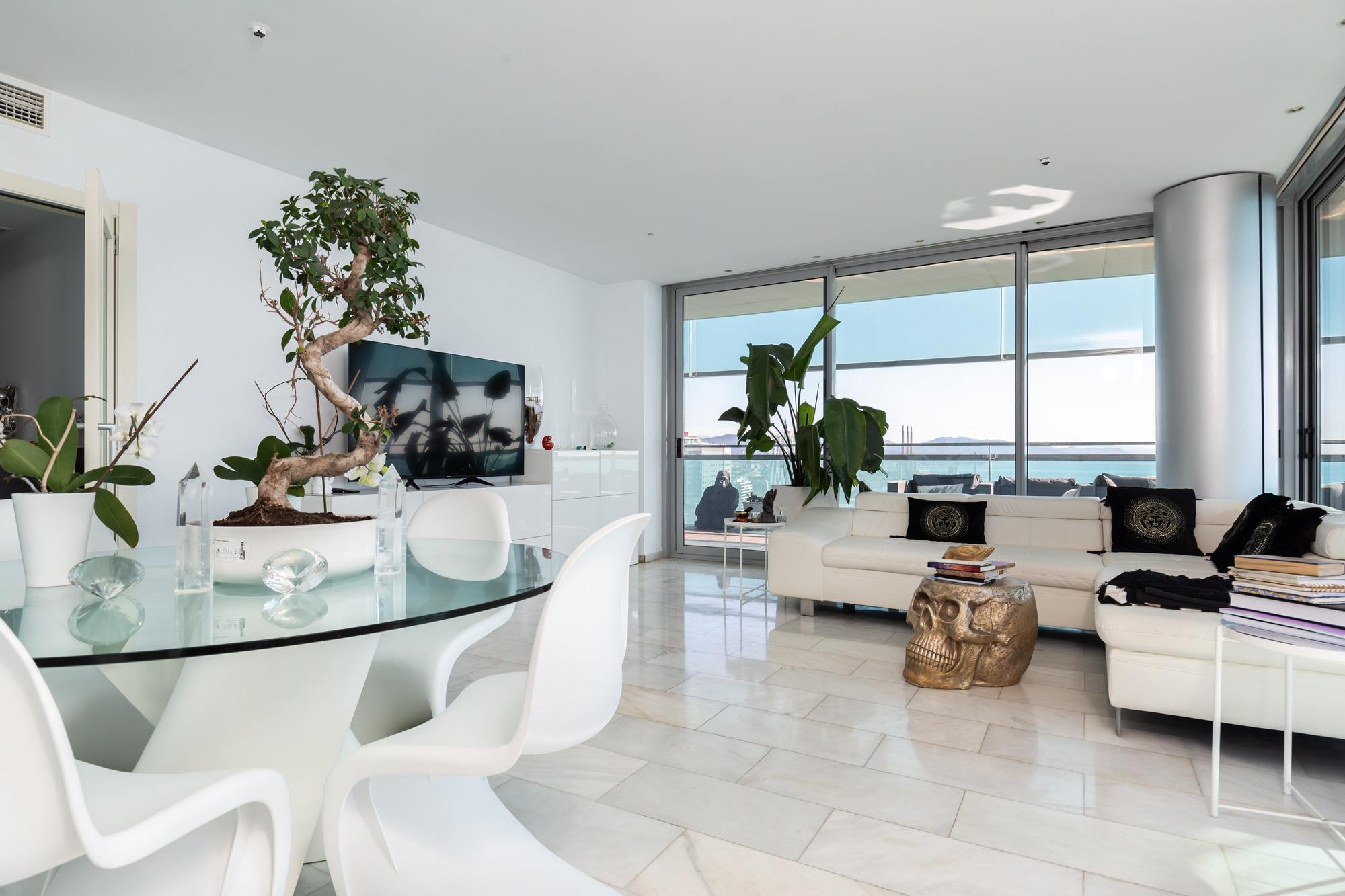 living - 123m² apartment with 63m² terrace for sale in Diagonal Mar - gallery thumbnail - 6