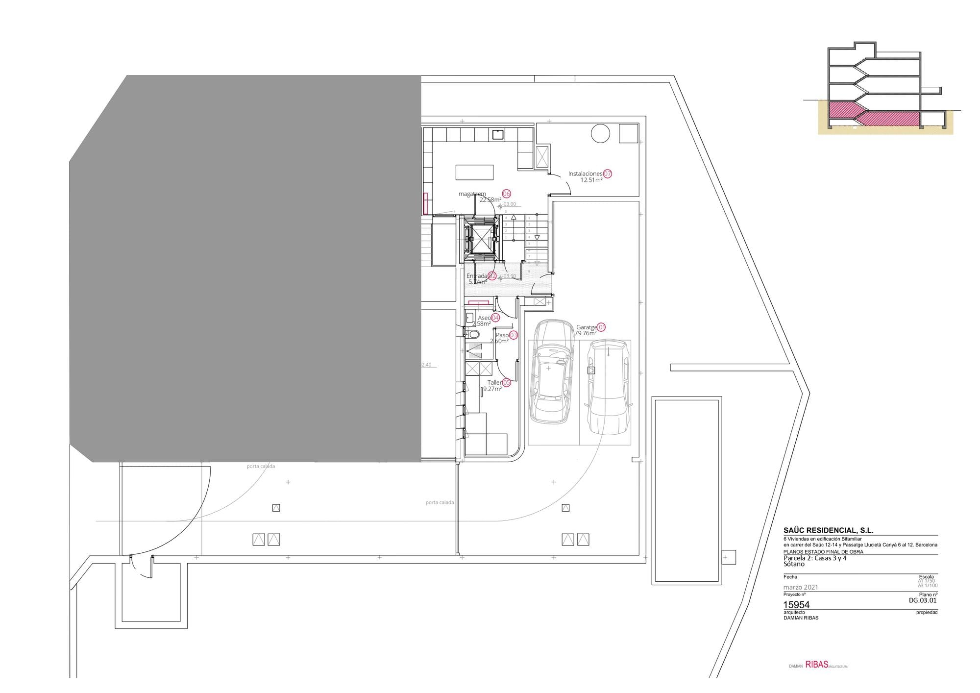 living - Casa / villa de 569m² con 310m² de jardín en alquiler en Sarrià - Plano del piso thumbnail - 1