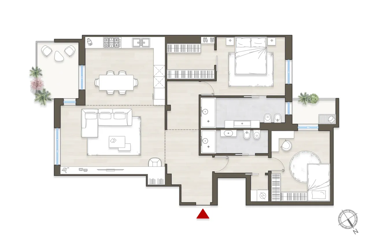 living - Alberti 5 - Living - Dils - Floor Plan - 1