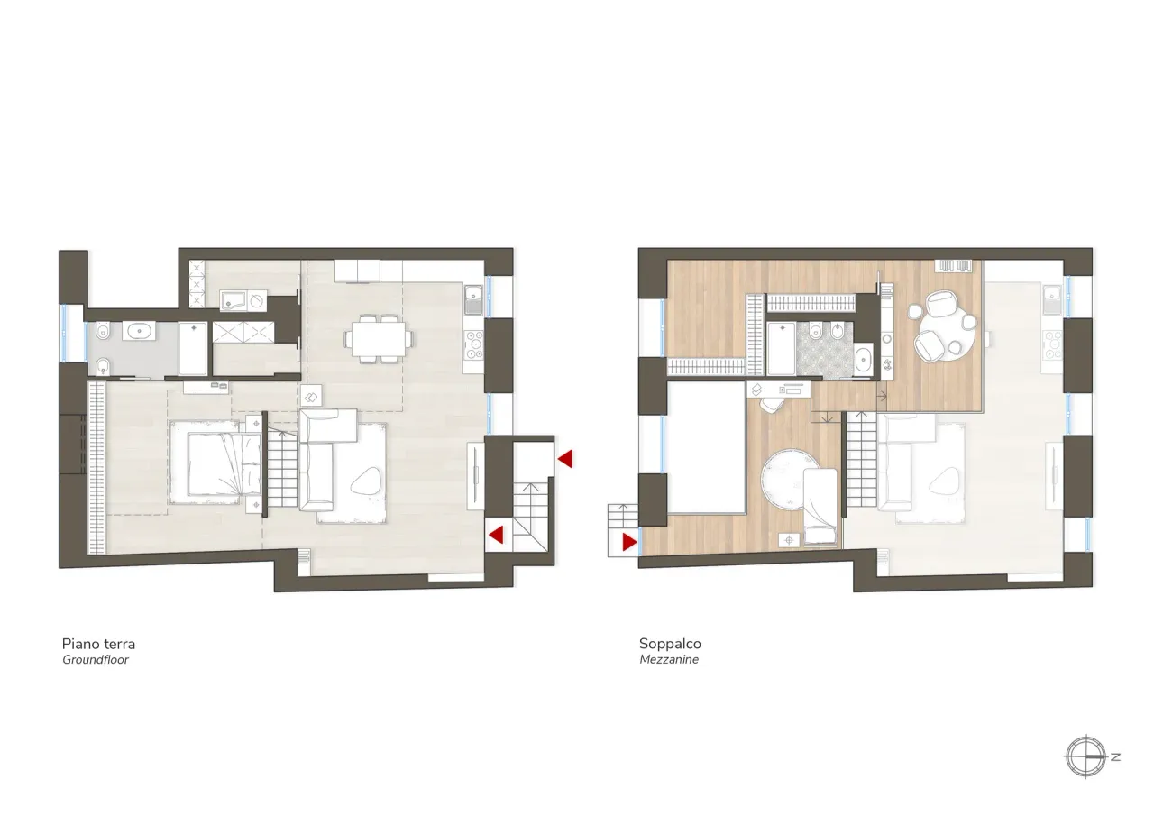 living - Corsica 41 - Wonen - Dils - Verdiepingsplan - 1