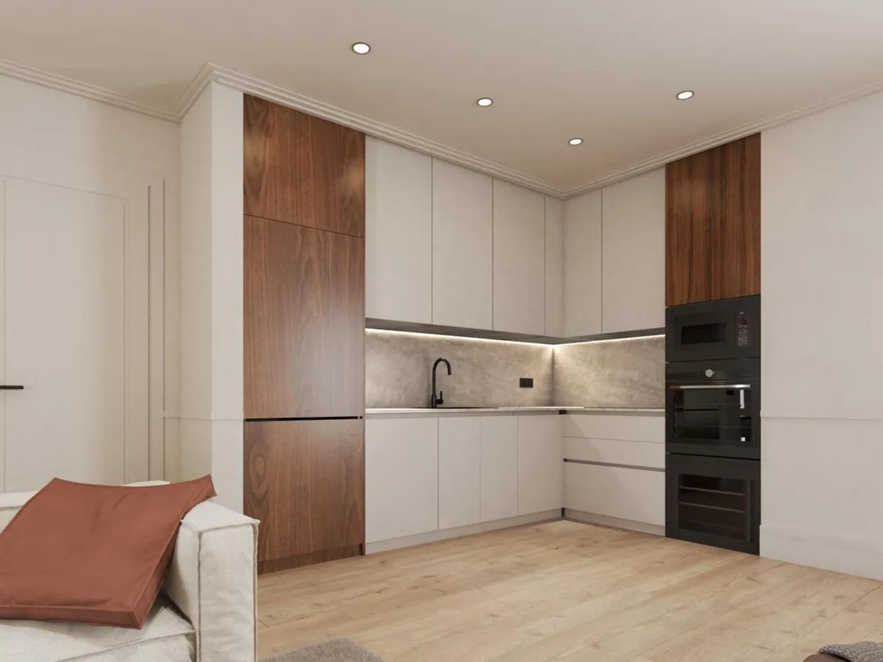 living - Ático de 194m² en venta en Almagro, Madrid - gallery - 5