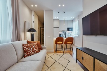 living - Piso de 47m² con 60m² terraza en venta en Goya, Madrid - featured