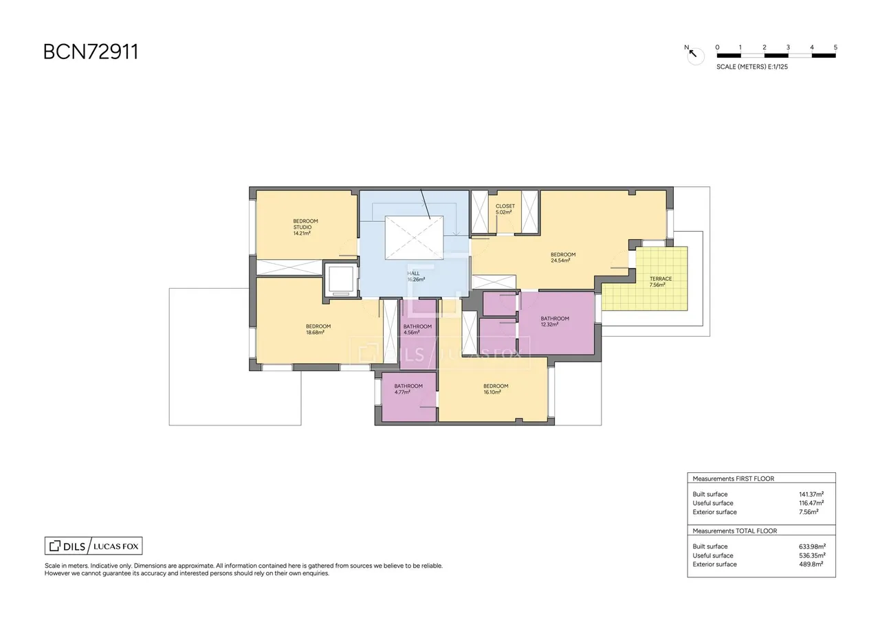 living - Casa / villa de 592m² con 489m² de jardín en venta en Pedralbes - Plano del piso - 3