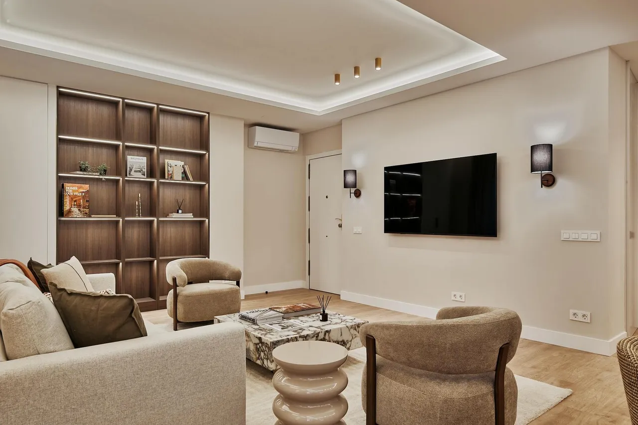 living - Piso de 145m² en venta en Goya, Madrid - gallery - 3