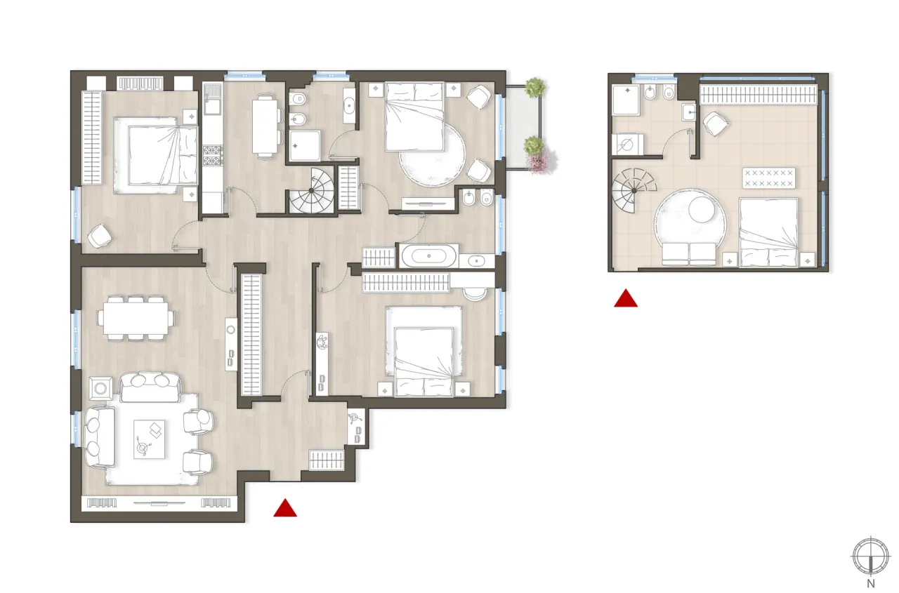 living - De Vincenti 10 - Living - Dils - Verdiepingsplan - 1