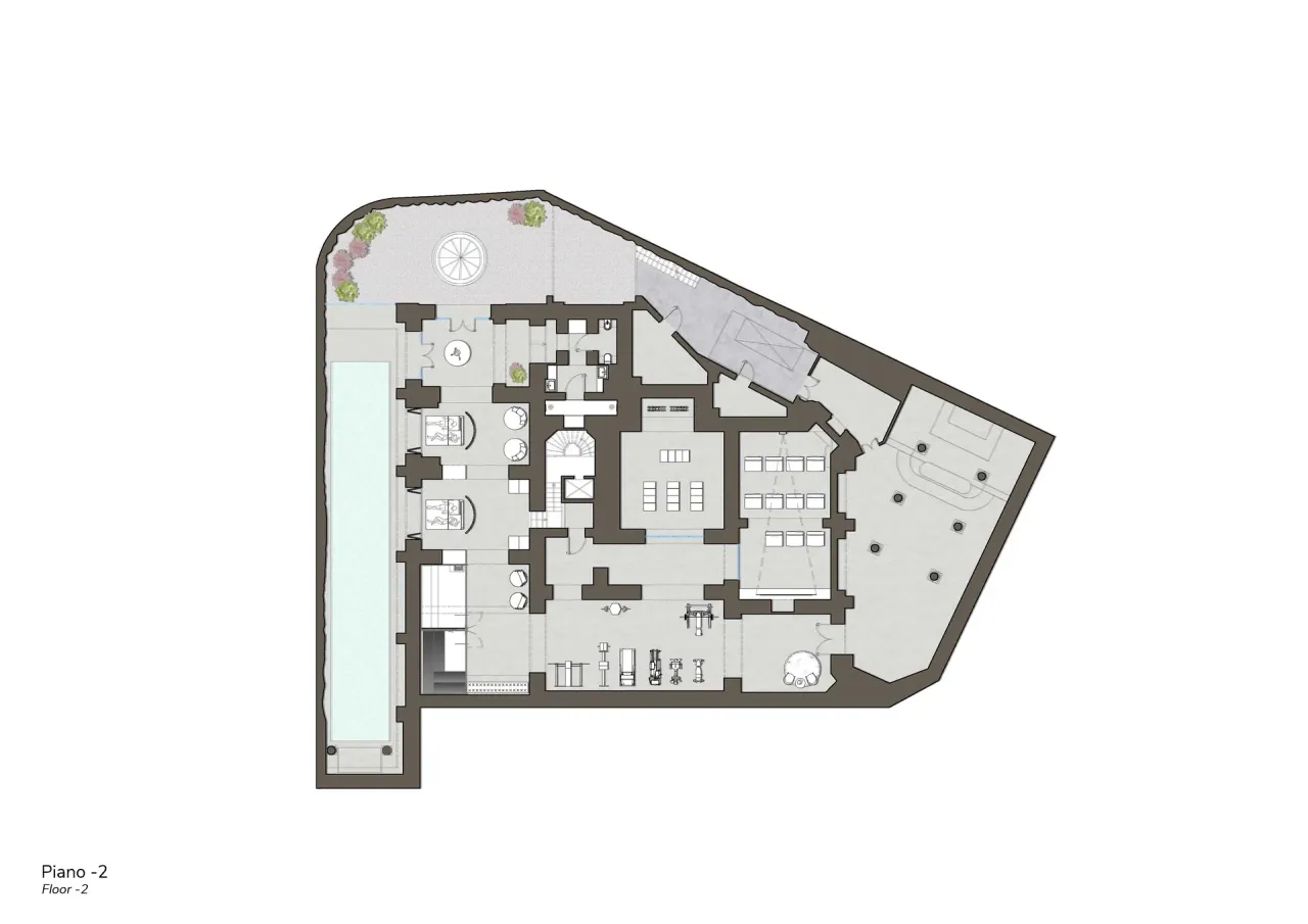 living - Villa Astaldi - Living - Dils - Plan d'étage - 5