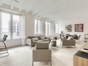 living - Piso de 128m² con 12m² terraza en venta en Palma de Mallorca - featured