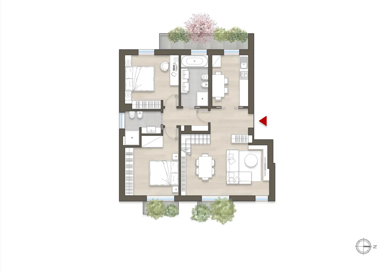 living - Avancini 16 - Living - Dils - Plano del piso - 1