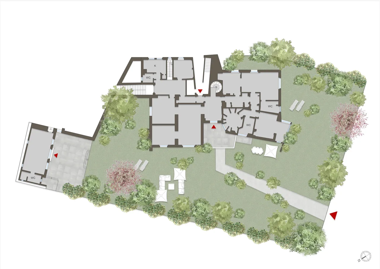 living - Villa Grazioli 4A - Living - Dils - Verdiepingsplan - 1