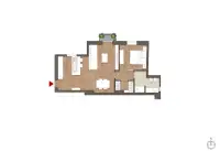 living - Porta Ticinese 3 - Wonen - Dils - Verdiepingsplan thumbnail - 1