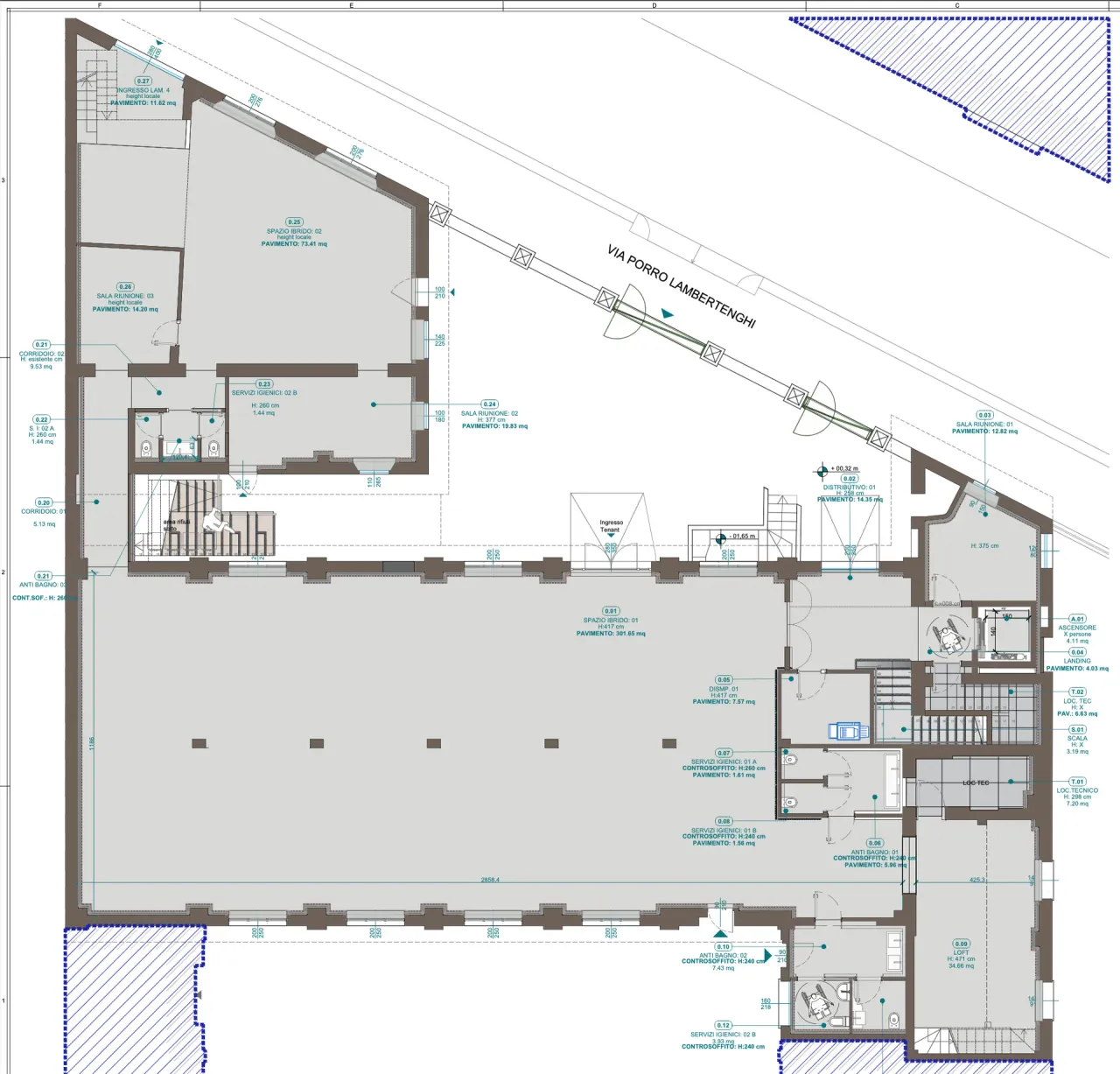 office - Iso-Lab - Uffici - Dils - Planimetria - 1