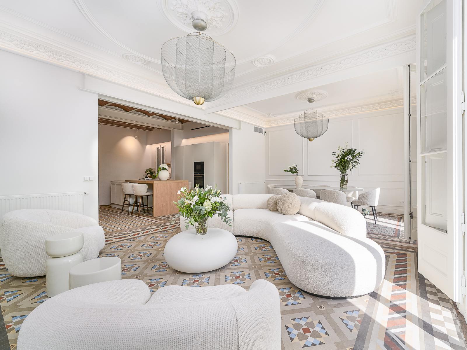 living - Piso de 215m² en venta en Eixample Derecho, Barcelona - gallery - 3