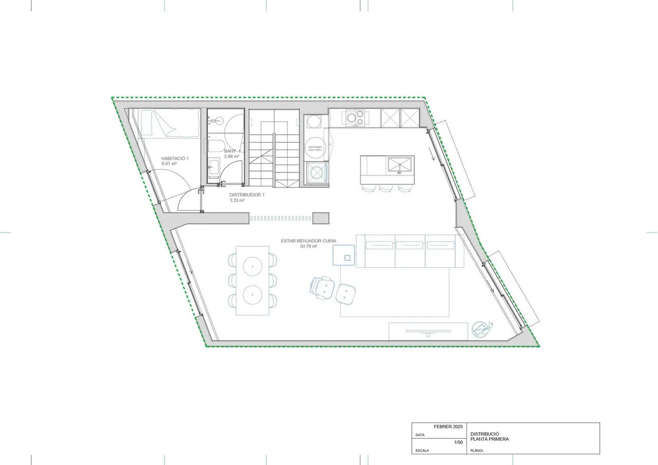 living - Casa / villa de 285m² con 83m² de jardín en venta en Genova, Palma - Plano del piso - 4