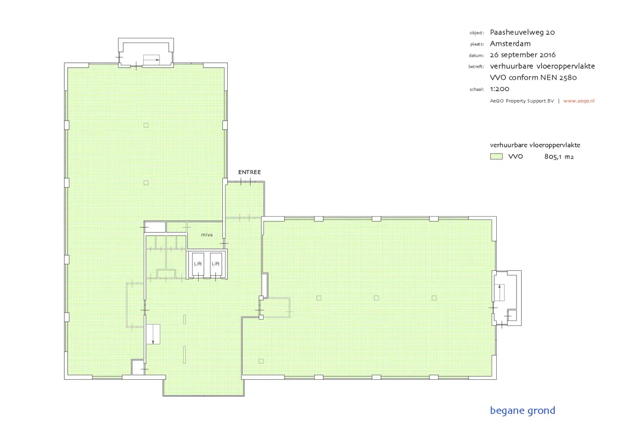 office - Paasheuvelweg 20 - Office - Dils - Plan d'étage - 1