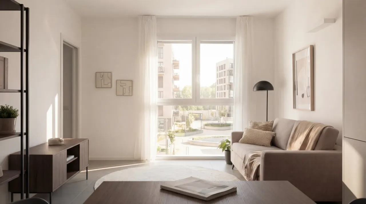 Studio of 48 sqm - Edificio C2 - LivinUp  | Milano - Floor Plan - 1