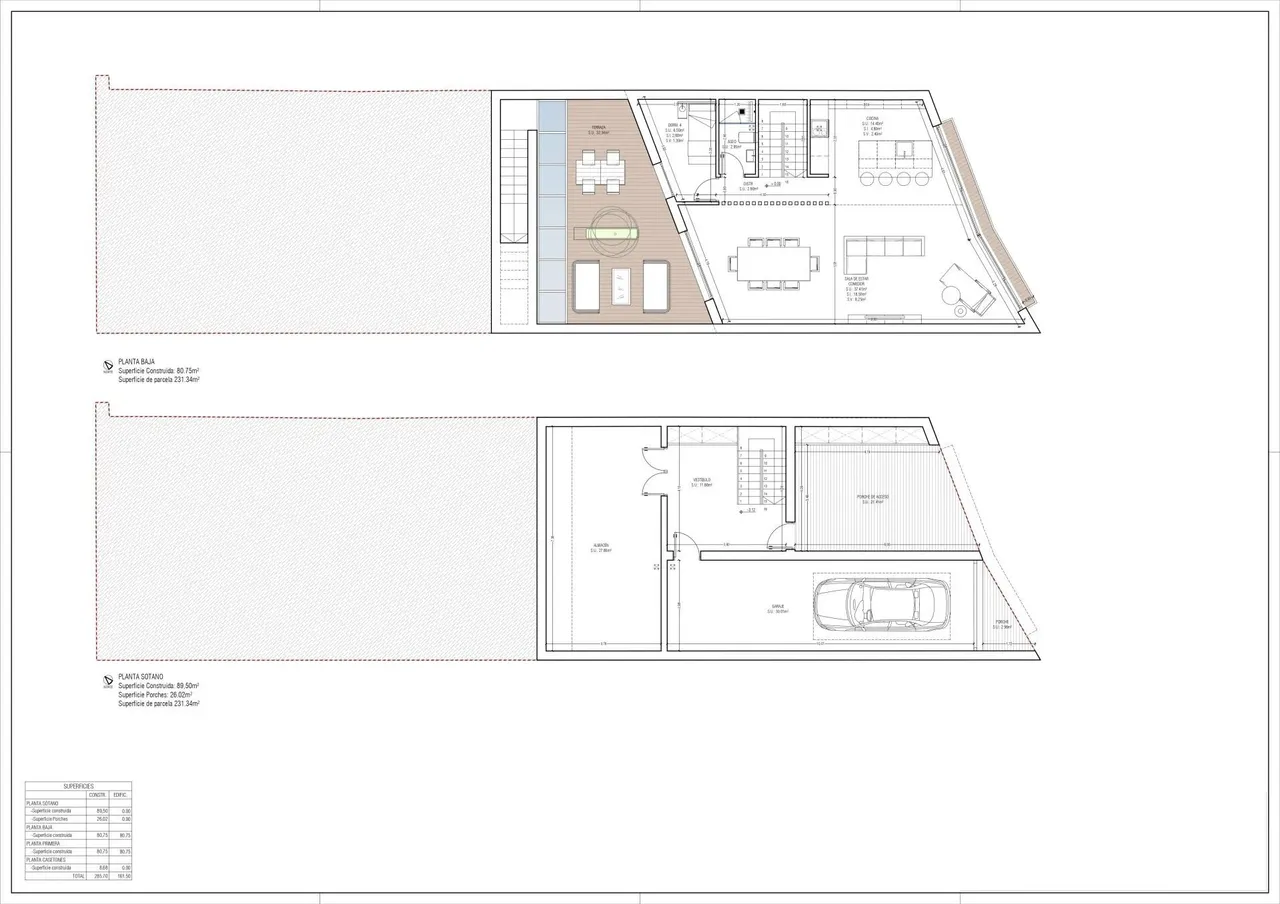 living - Casa / villa de 285m² con 83m² de jardín en venta en Genova, Palma - Plano del piso - 1