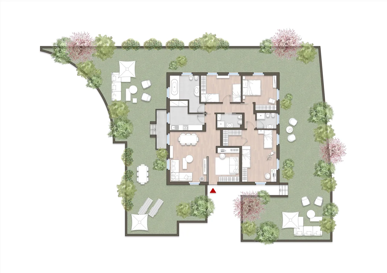 living - Via Salvatore Pianell n. 10 Milano - Living - Dils - Verdiepingsplan - 1