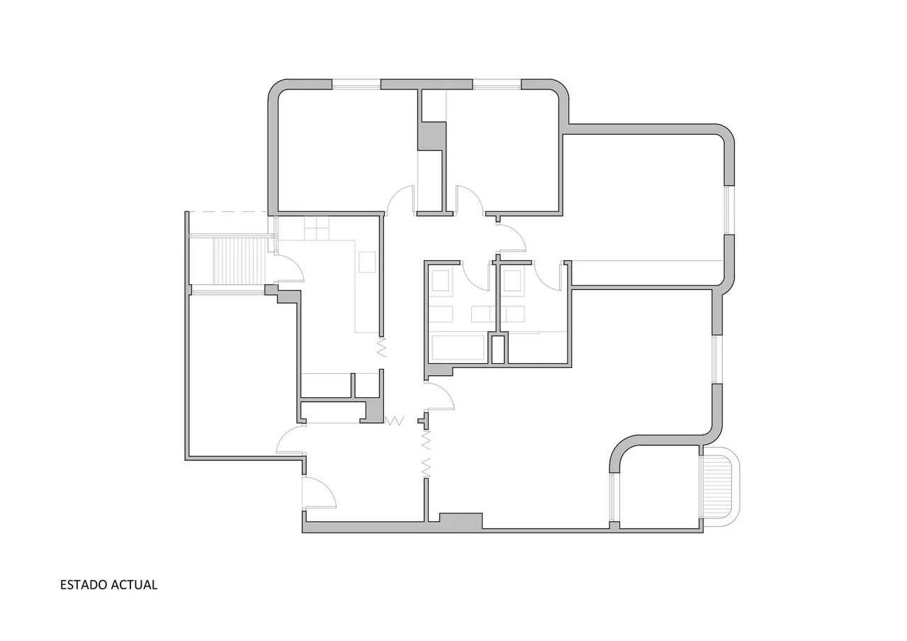 living - Piso de 135m² en venta en Palacio de Congresos, Valencia - Plano del piso - 1