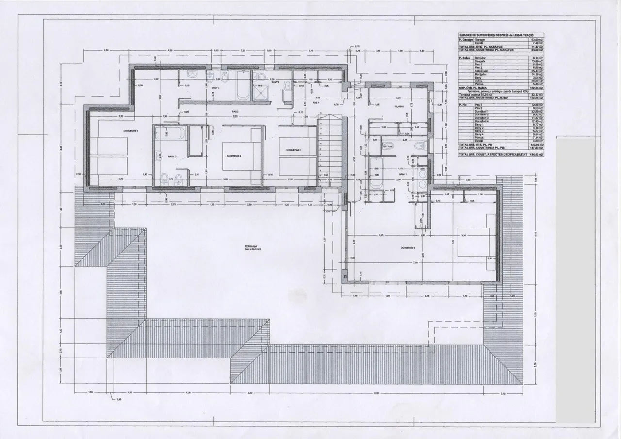 living - 414m² house / villa with 2,210m² garden for sale in Sant Pol de Mar - Floor Plan - 3