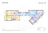 living - Piso de 189m² con 7m² terraza en venta en Eixample Derecho - Plano del piso thumbnail - 1