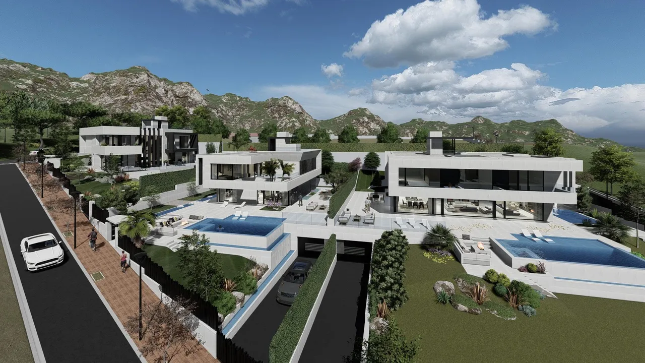 living - Aqua, Coleum y Luxury: 3 villas de lujo en Sant Berger, Teià, Barcelona - gallery - 2
