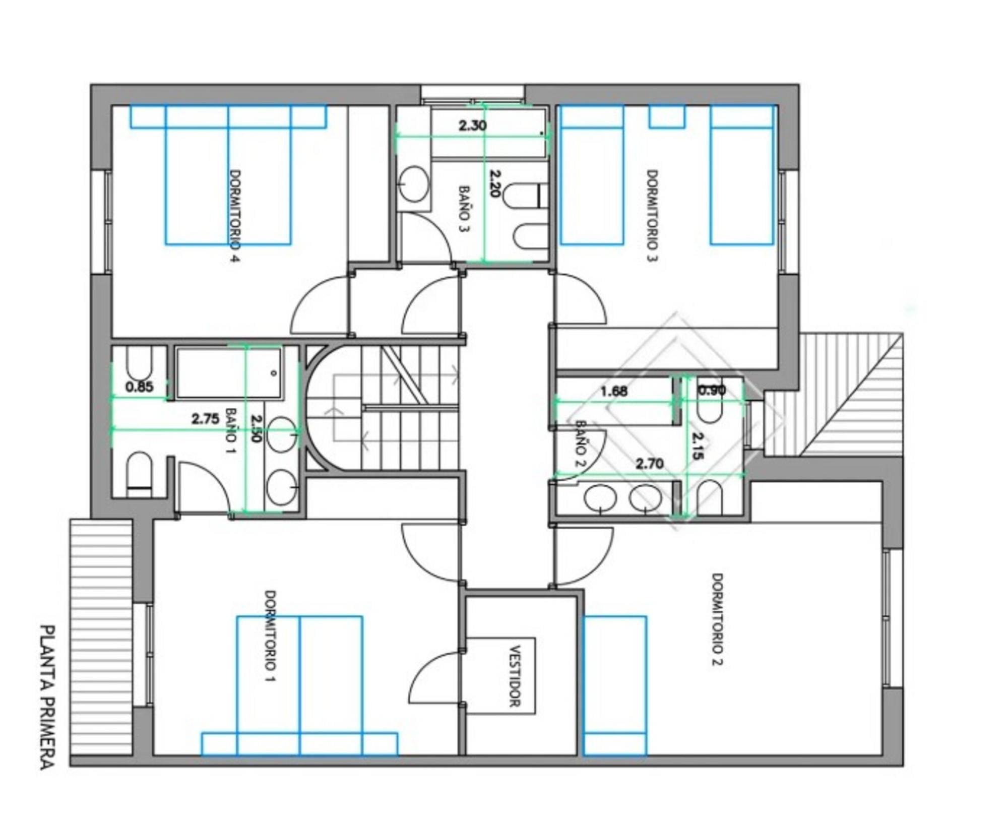 living - 432m² house / villa with 70m² garden for sale in Hispanoamérica - Floor Plan - 2