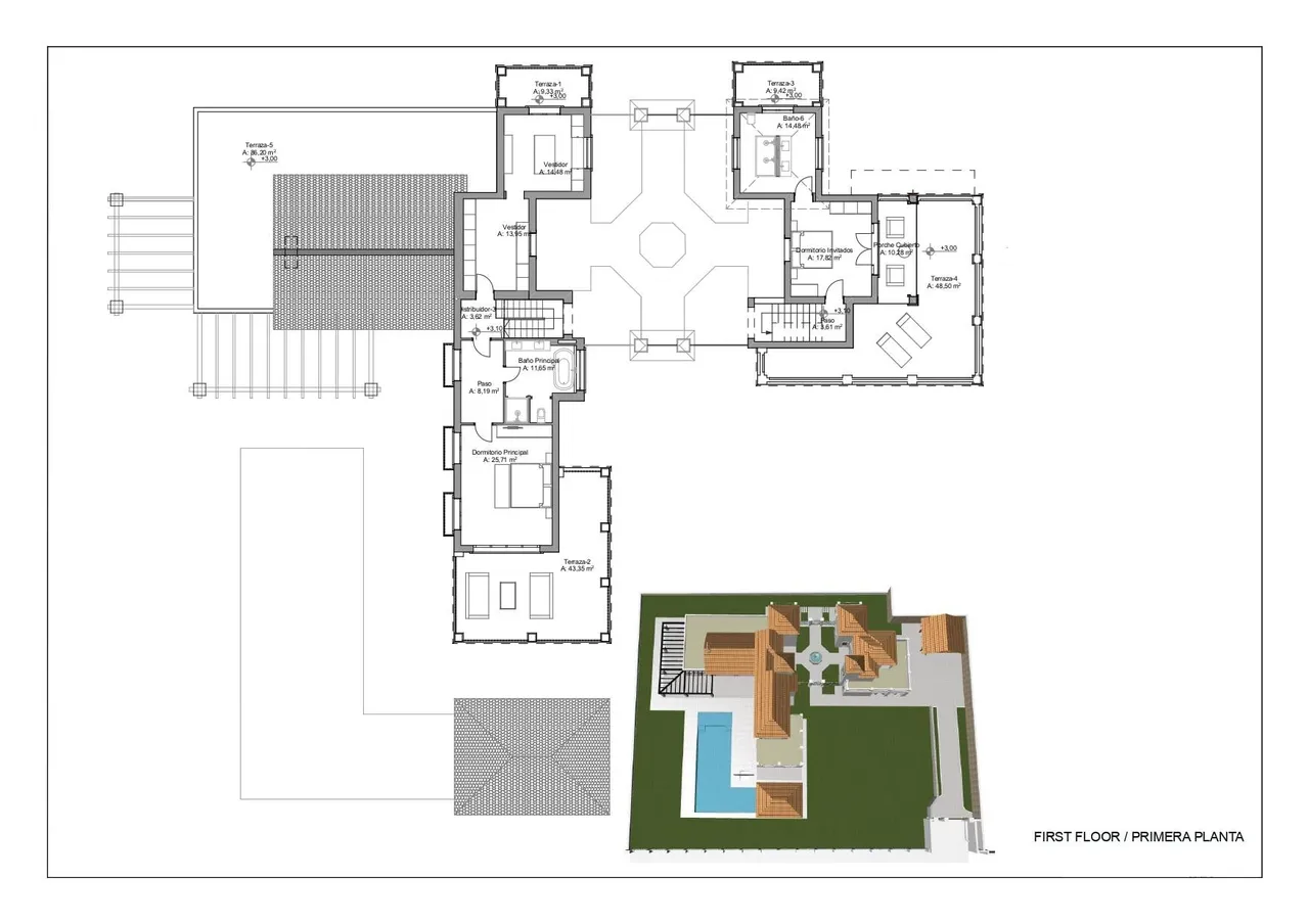 living - Casa / villa de 603m² con 342m² terraza en venta en Nueva Andalucía - Plano del piso - 3