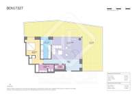 living - Ático de 150m² con 83m² terraza en venta en Diagonal Mar - Plano del piso thumbnail - 1