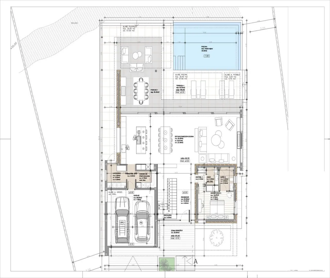 living - 400m² house / villa for sale in Calvià, Balearic Islands - Floor Plan - 3