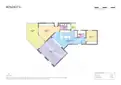 living - 91m² penthouse with 18m² terrace for sale in Eixample Right - Floor Plan thumbnail - 1