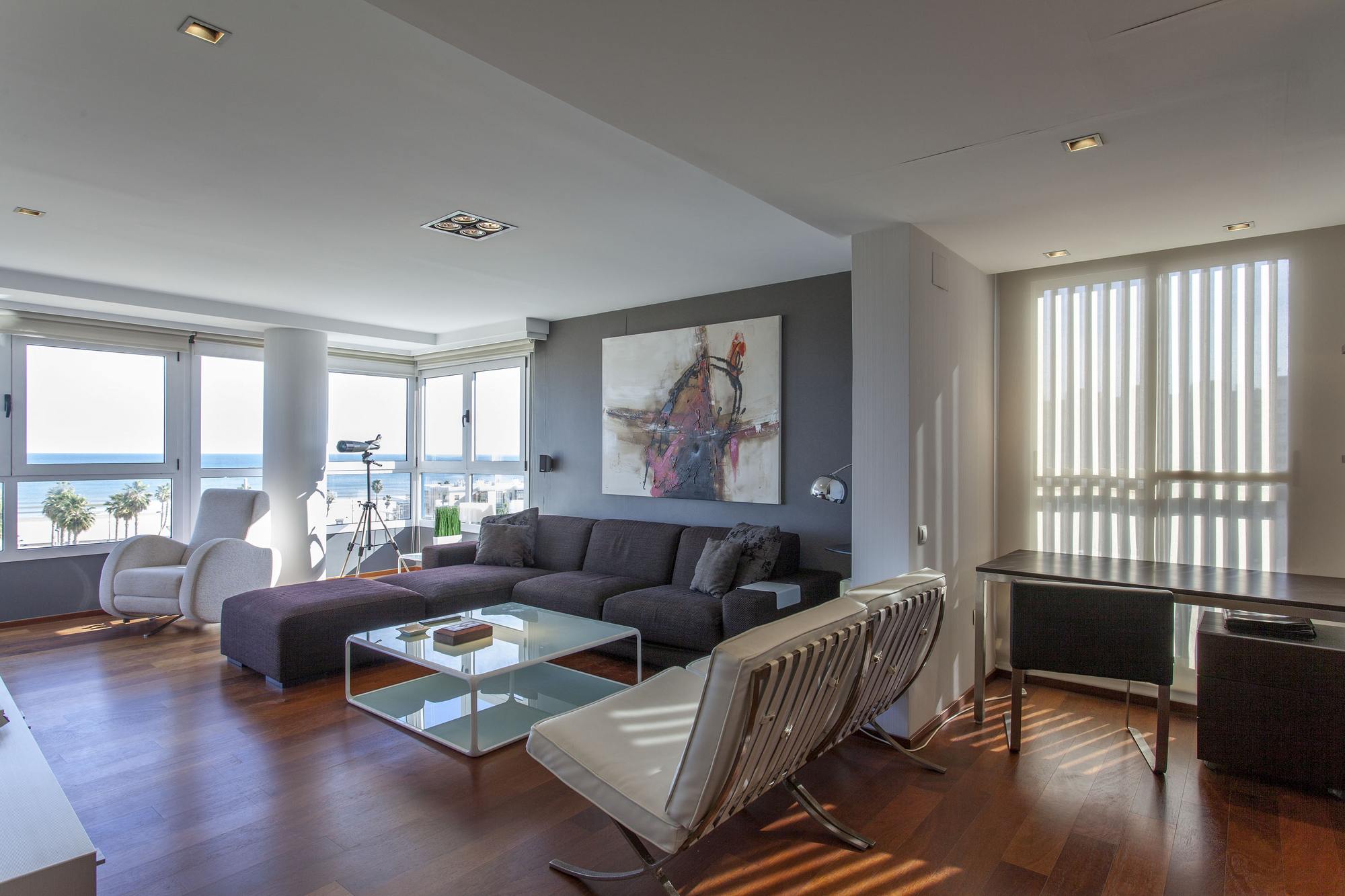 living - Piso de 257m² con 16m² terraza en alquiler en Patacona / Alboraya - gallery - 5
