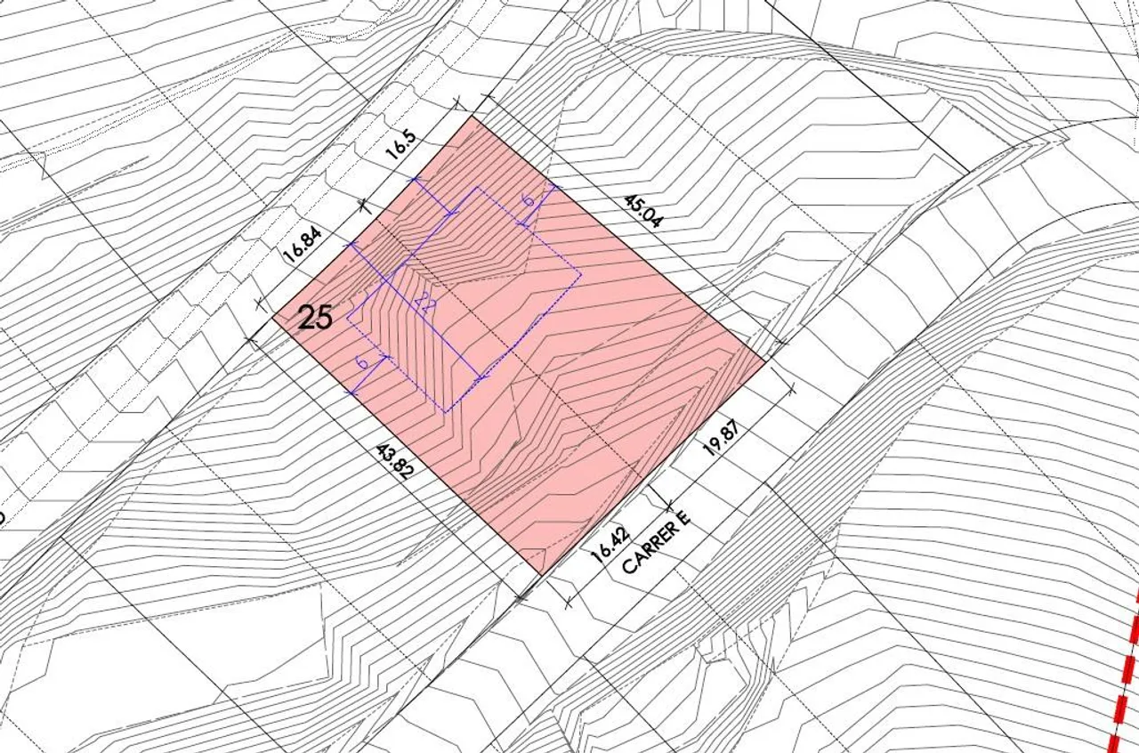 living - Parcela de 1,530m² en venta en Premià de Dalt, Barcelona - Plano del piso - 1