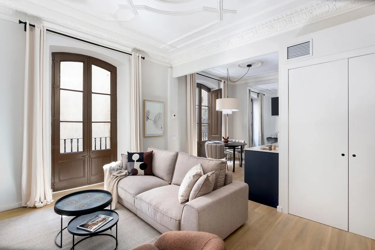living - 55m² apartment for sale in Gótico, Barcelona - gallery - 5