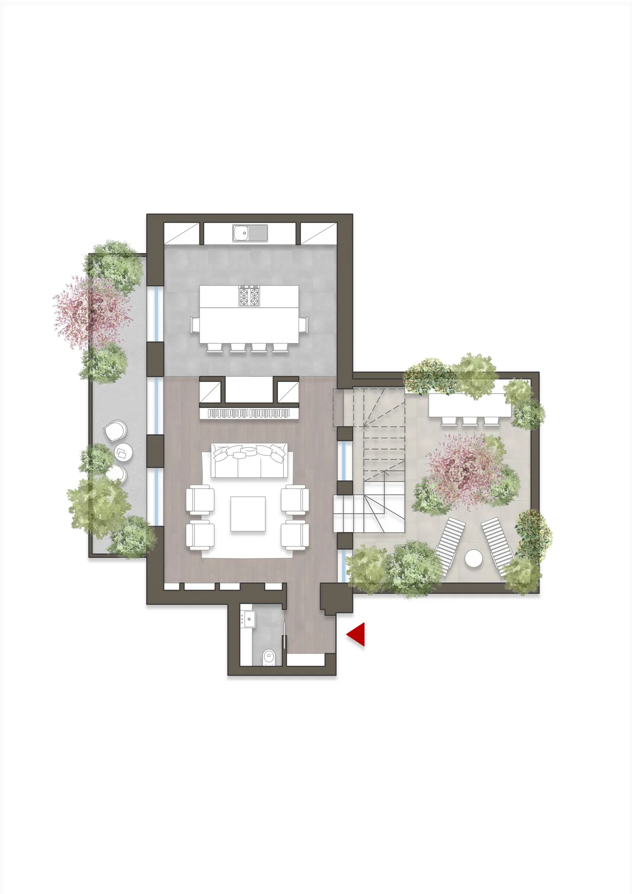 living - Zumbini 39 - Living - Dils - Verdiepingsplan - 1