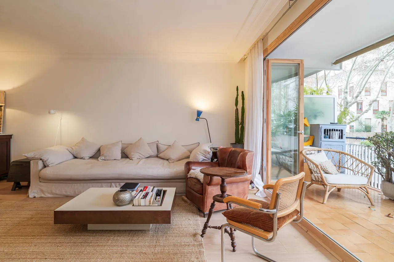 living - 180m² apartment with 23m² terrace for sale in Sant Gervasi - La Bonanova - gallery - 4