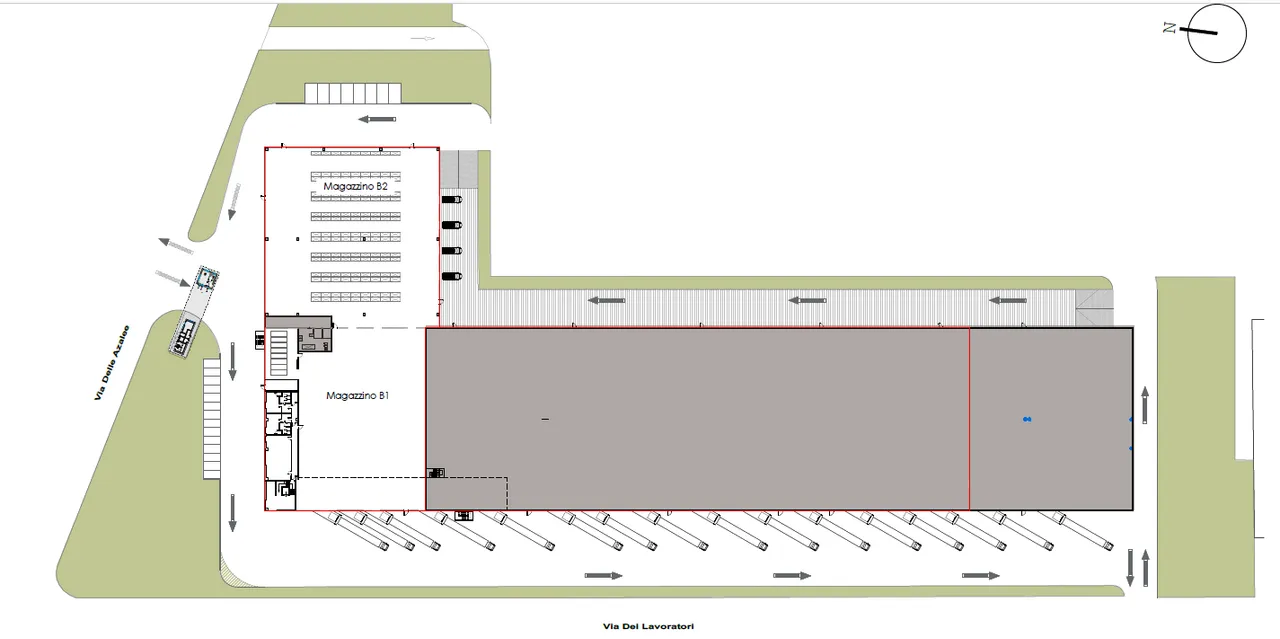 logistics - South Milan - Logistics - Dils - Verdiepingsplan - 1