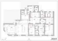 living - Piso de 350m² en venta en Recoletos, Madrid - Plano del piso thumbnail - 1