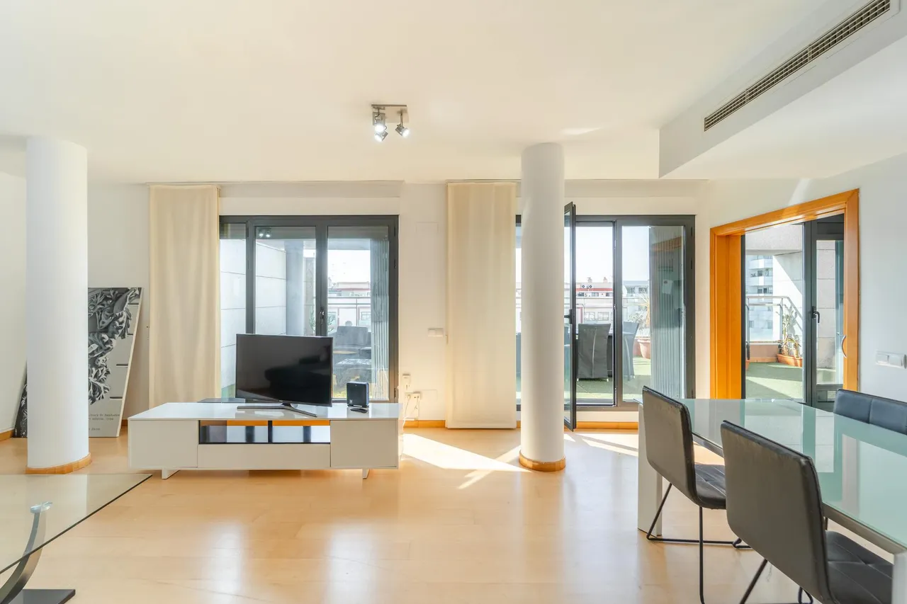 living - Ático de 100m² con 65m² terraza en venta en Ciudad de las Ciencias - gallery - 7