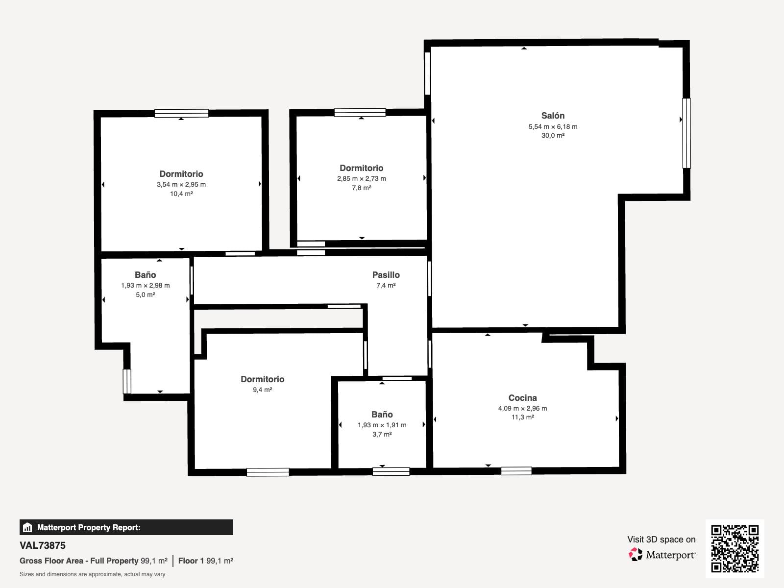 living - 175m² house / villa with 1,000m² garden for sale in La Eliana - Floor Plan - 1