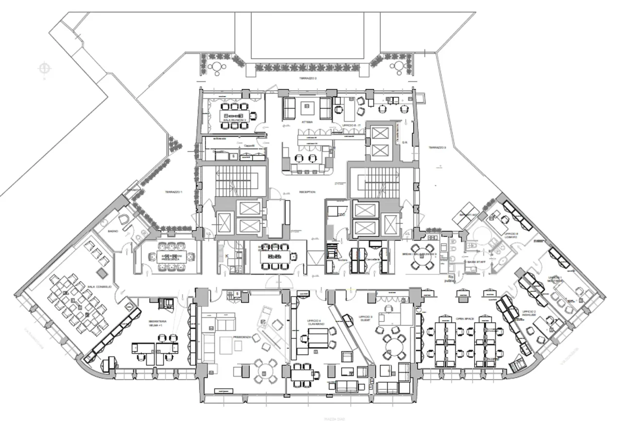 office - Diaz 7 - Uffici - Dils - Planimetria - 1