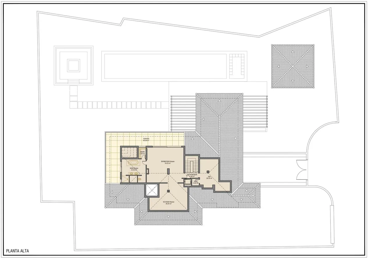 living - 1,636m² house / villa with 441m² terrace for sale in Nueva Andalucía - Floor Plan - 3
