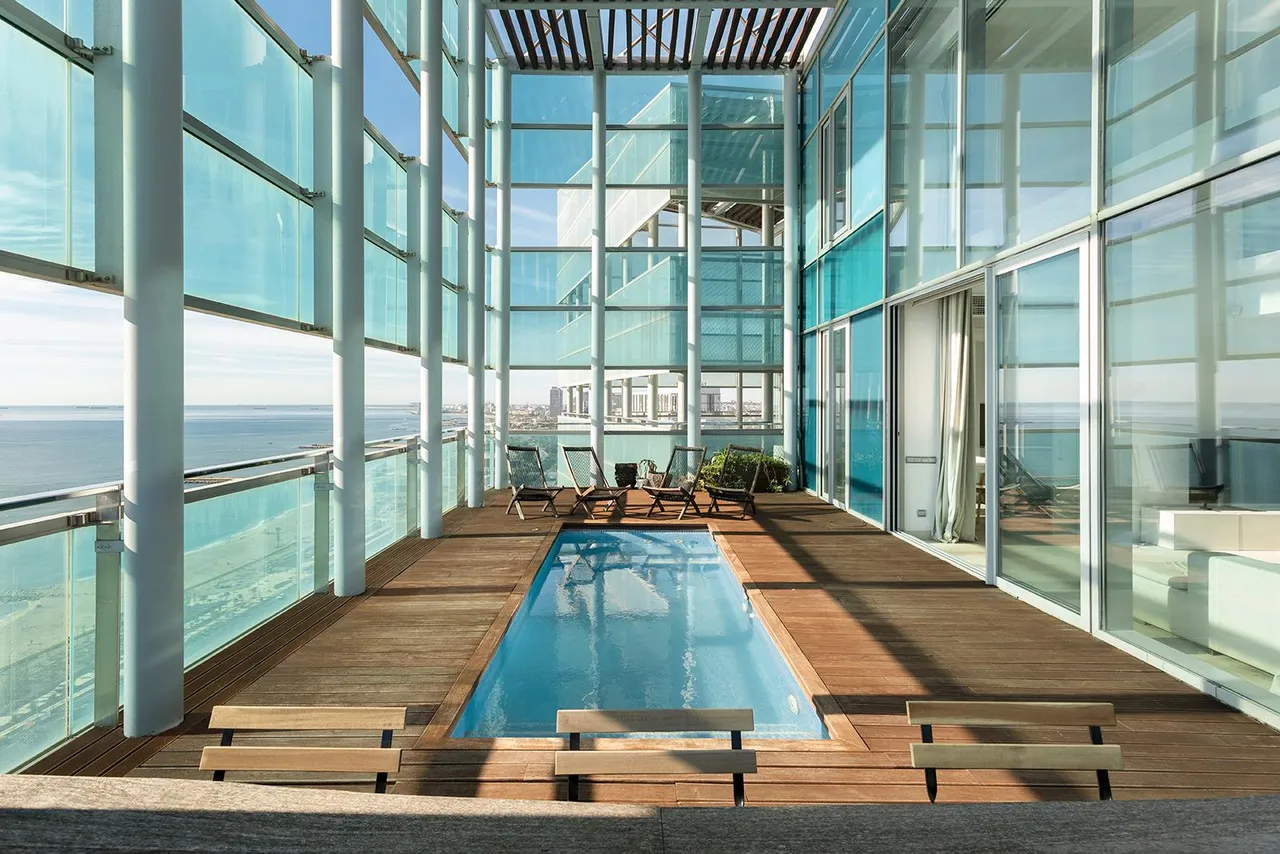 living - Ático de 255m² en alquiler en Diagonal Mar, Barcelona - gallery - 5
