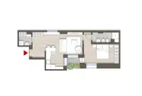 living - Magenta 54 - B402 - Living - Dils - Planimetria thumbnail - 1